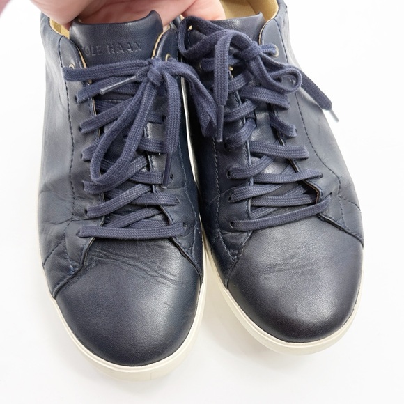 Cole Haan Men's Grand Cross Court Lace-up Sneakers Navy Blue Leather size 11 - Picture 5 of 11